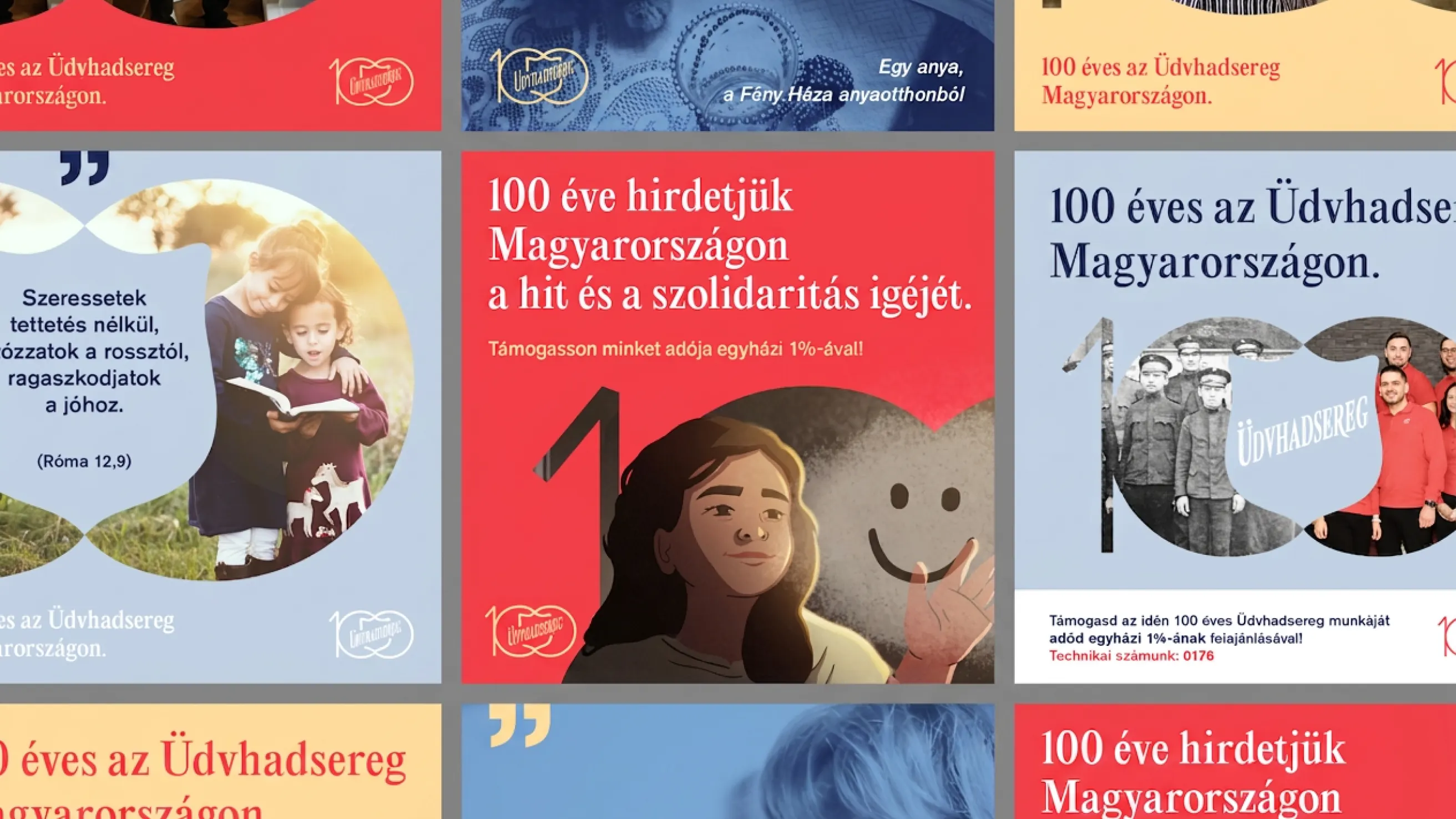 The Salvation Army centenary — the visual system on one board